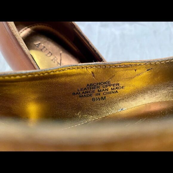 Audrey Brooke Genuine Leather Pumps Heels, Great Condition, Tan, Brown Business - Picture 9 of 11
